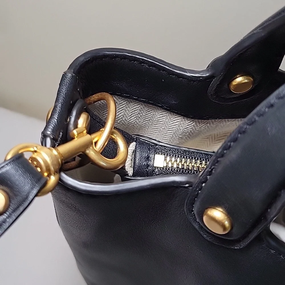 Tory Burch Black Bucket‎ Bag. NWOT